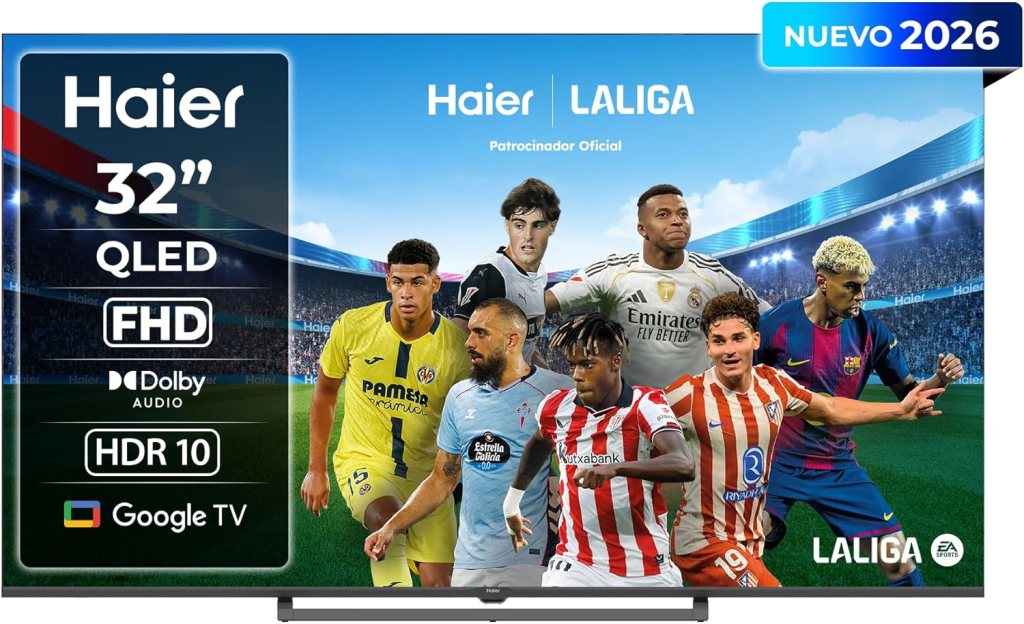Análisis de la Haier S80 H32S80GFX (32″): una Smart TV QLED Full HD muy completa para habitaciones y cocinas